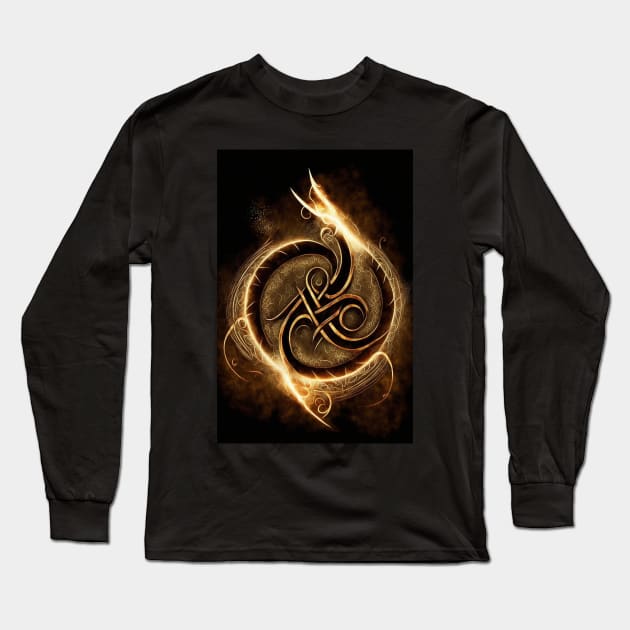 Celtic Rune of Fire Long Sleeve T-Shirt by Jades-Corner